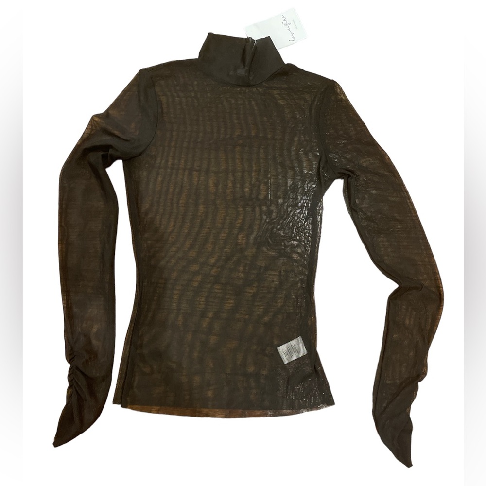 Love, fire black mesh top